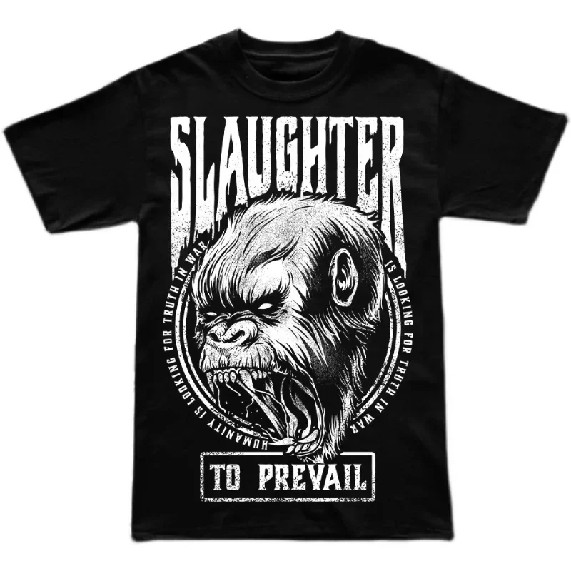Russia Rock Heavy Mental coton T shirt SLAUGHTER TO PREVAIL Mens Graphic Harajuku Fashion