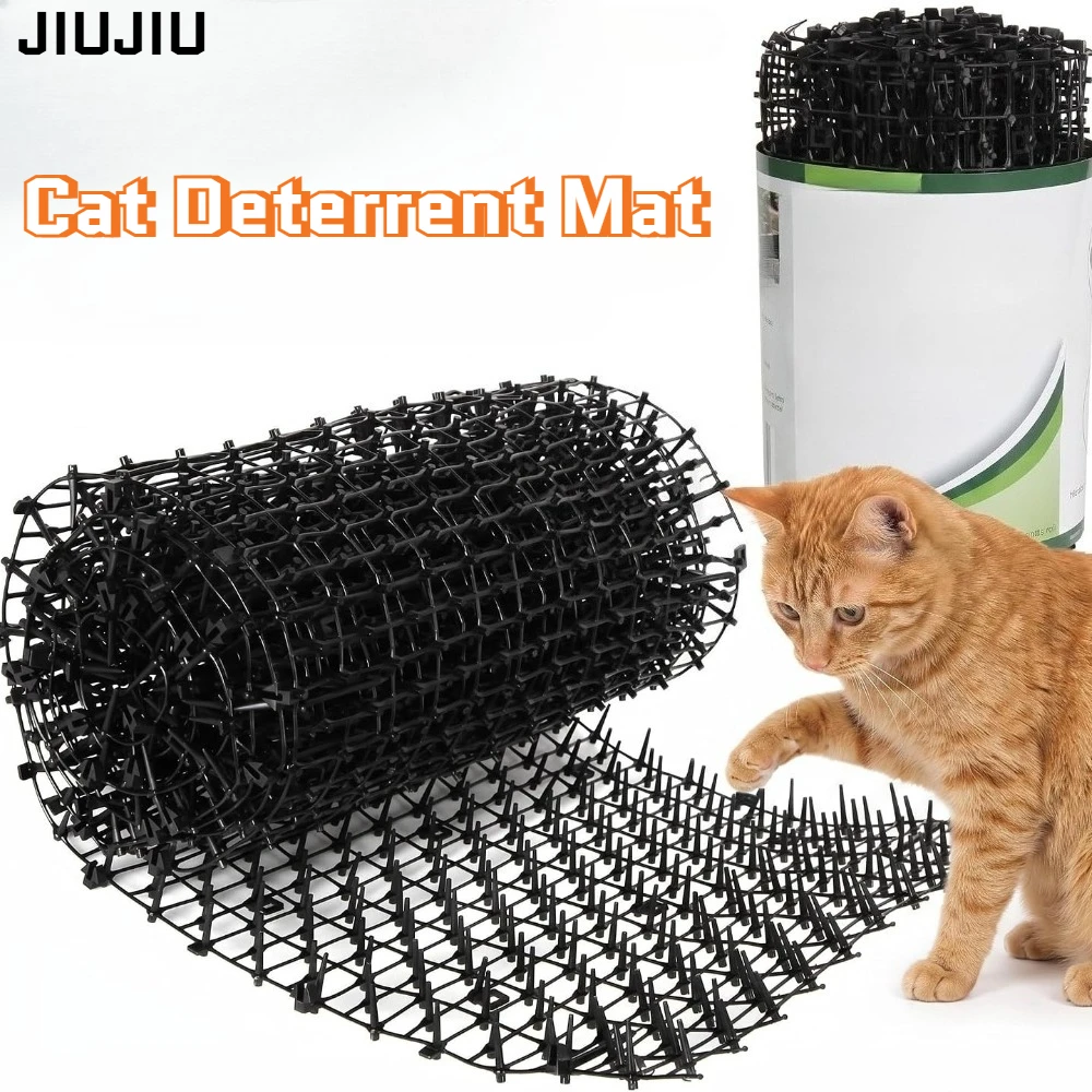 Cat Deterrent Mat Anti Cat Dog Network Repellent Training Plastic Spike Mat for Keeping Away Cats Dogs Protecting Plants