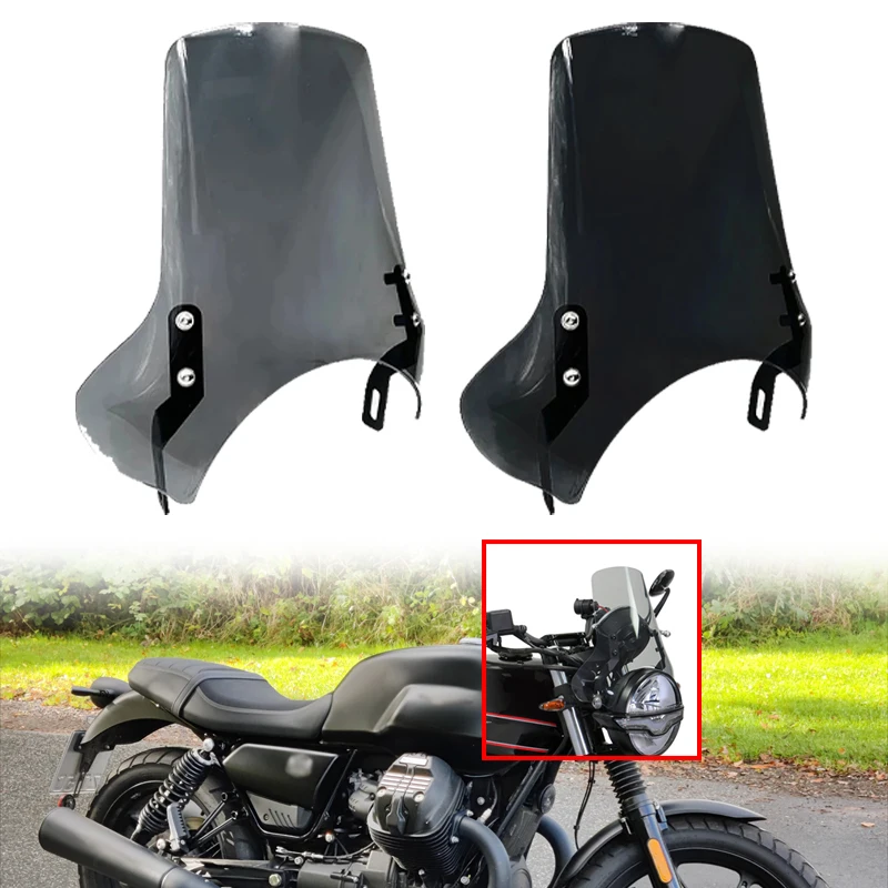 

Подходит для Moto Guzzi V7 Special Edition 2021-2025 2024, аксессуары для мотоциклов, лобовое стекло, козырек, комплект дефлекторов ветрового стекла