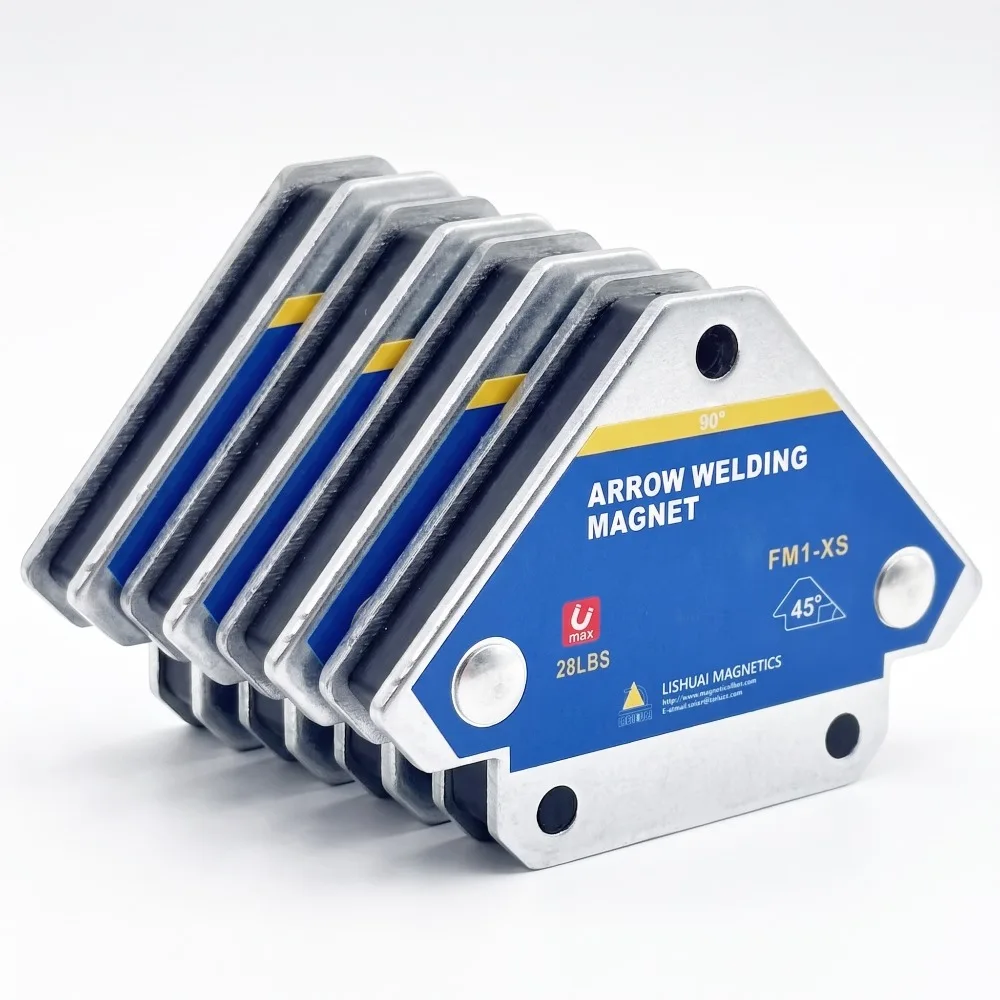4pcs Magnetic Welding Fixer 45 90 135 Degree Multi Angle Magnet Weld Positioner Ferrite Auxiliary Locator Tools Heavy Duty Steel