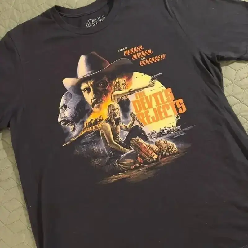 Remake The Devils Rejects Fright Rags Short Sleeve Black Color Shirt Kv29798