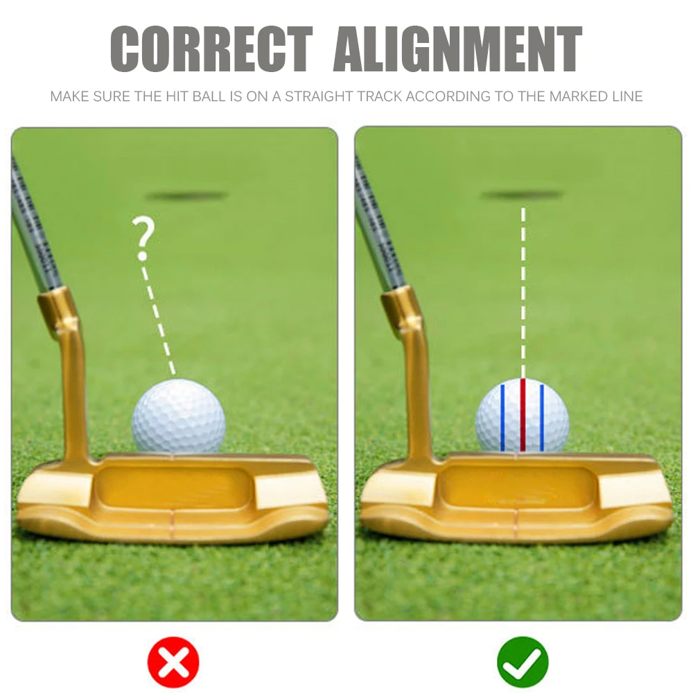 2025 4 In 1 Cross Shape Golf Ball Liner Marker Template Marker Pen Golf Putting Positioning Aids  Tools 4 Color Golf Accessories