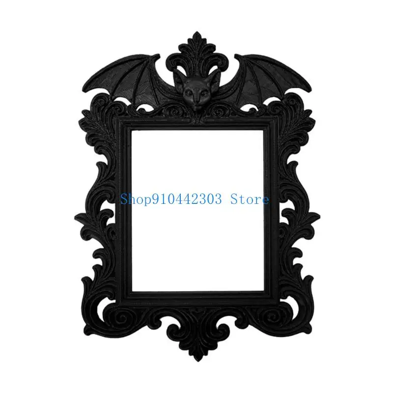 

L4MD Multipurpose Gothic Bat Wing Photo Frame Halloween Vintage Home Decoration