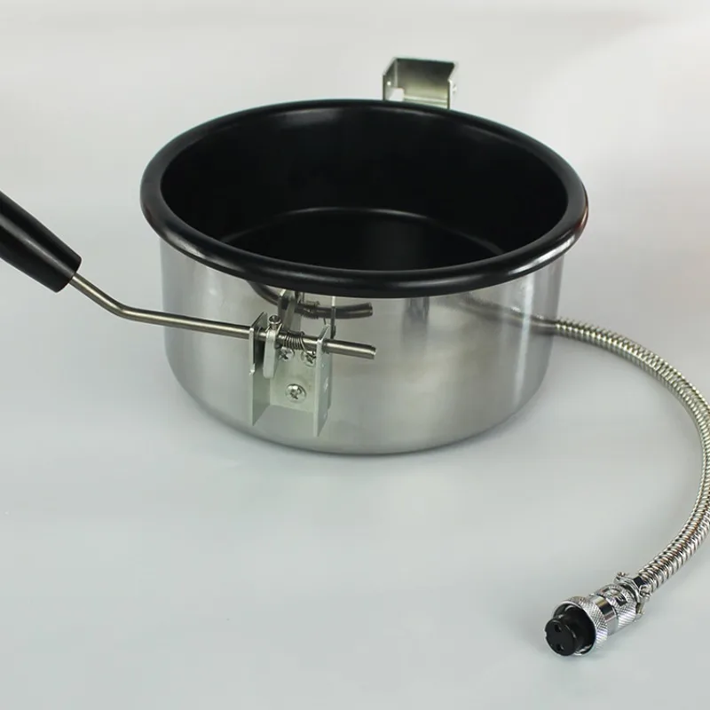 8oz Spherical Commercial Popcorn Machine with Non-Stick Anti-Scorch Pot for Home and Theater Use