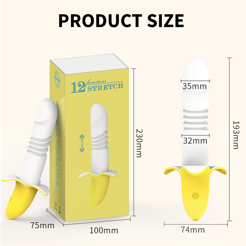 Banana-shaped Vibrator For Women G-spot Clitoral Vaginal Stimulator Soft Silicone Dildo Female Masturbator Cute Adult Sex Toys