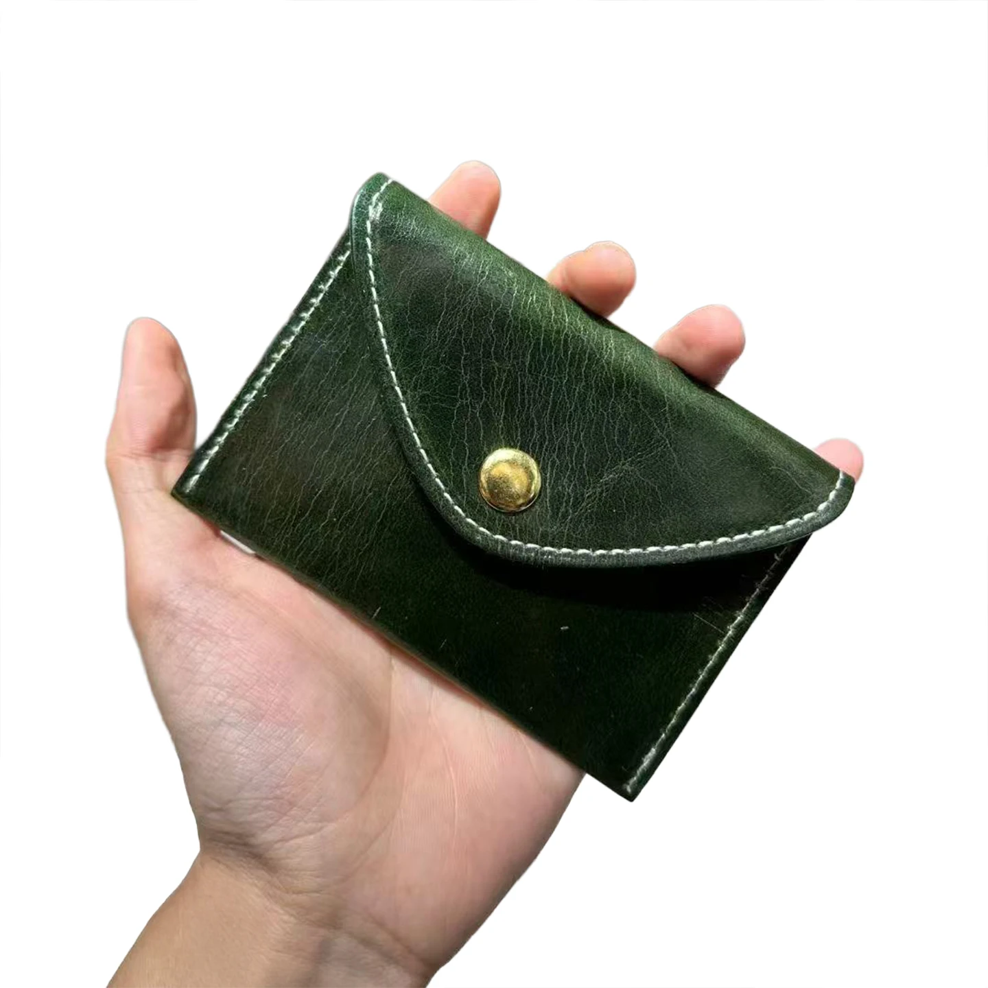 

Мини-кошелек для монет Mendy для женщин и мужчин, дизайнерский винтажный маленький чехол из натуральной кожи с застежкой-кнопкой для ежедневного использования