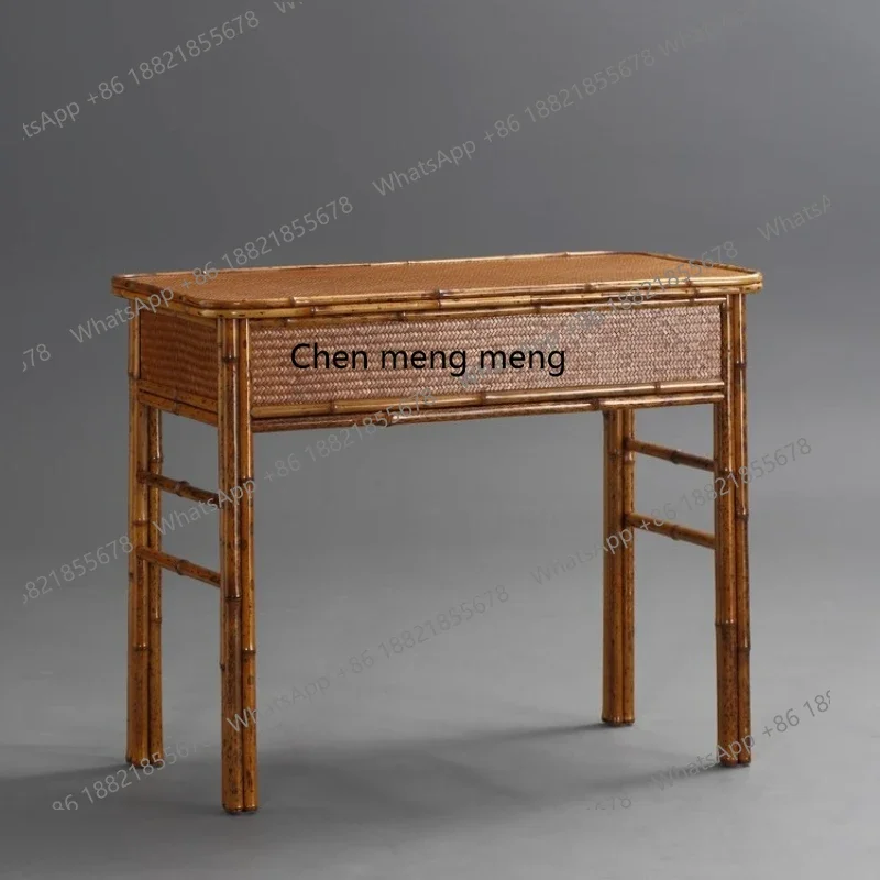 

Song-style piano table, Chinese classical guqin table, tenon and mortise Merlot BambooR