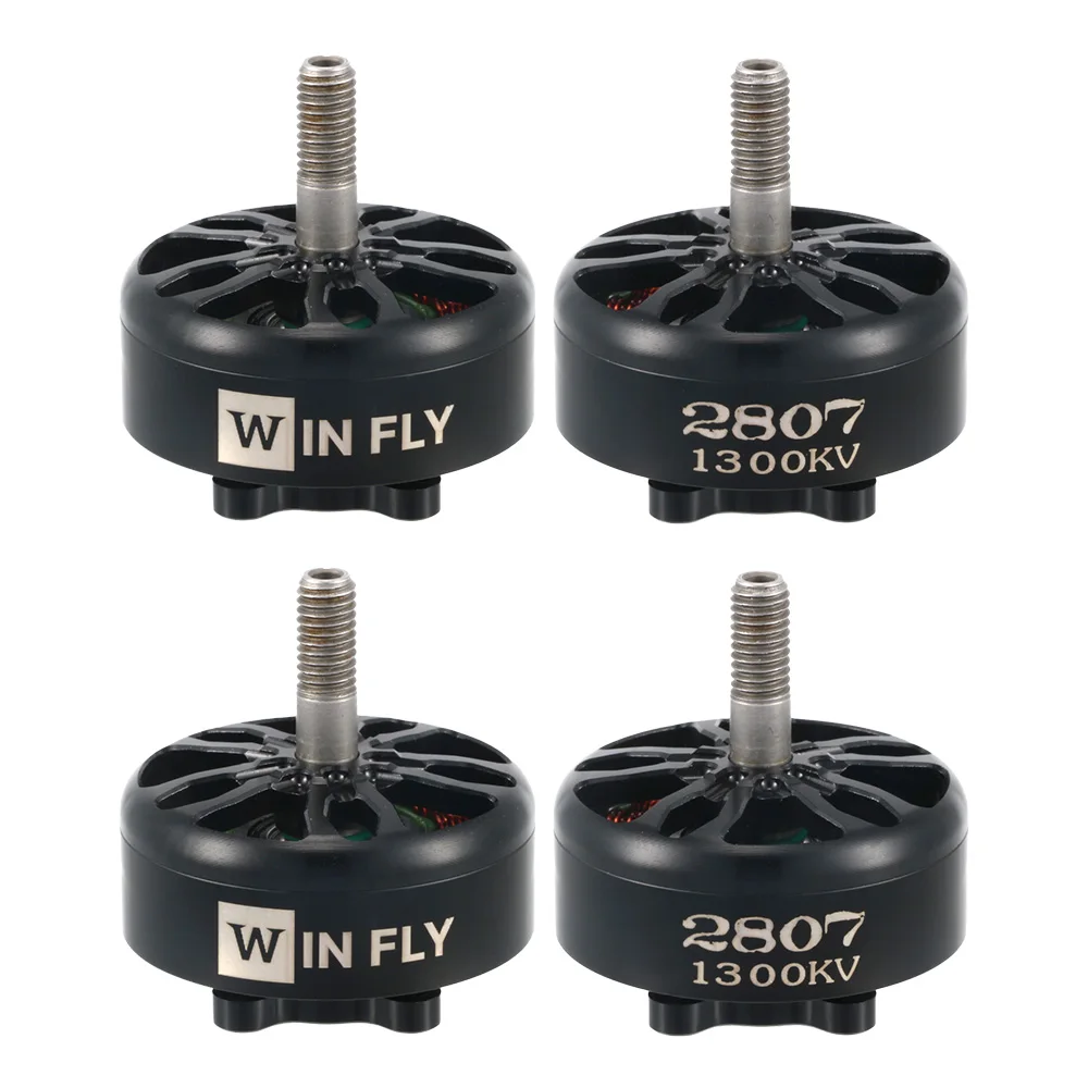 4Pcs Flashhobby A2807 Winfly 2807 1300KV Brushless Motor 5mm Shaft 2‑6S For 7 Inch Long Range FPV Quadcopter Drone