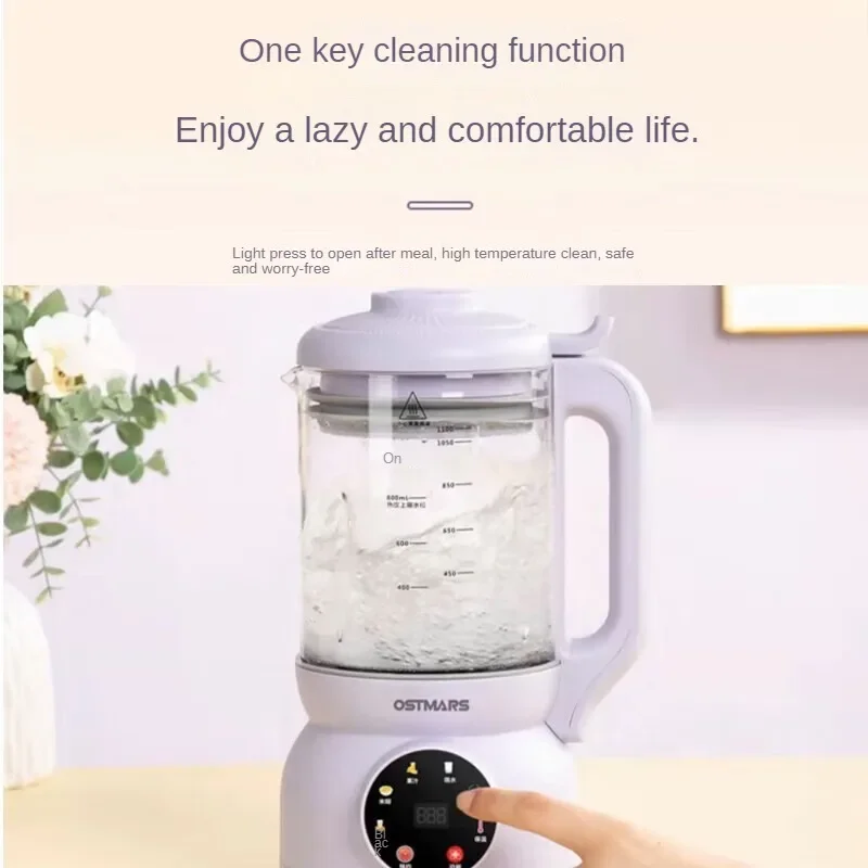 1000ml High Speed Blender with 10 Blades for Home Use - Multi-functional Juicer and Food Processor 220V