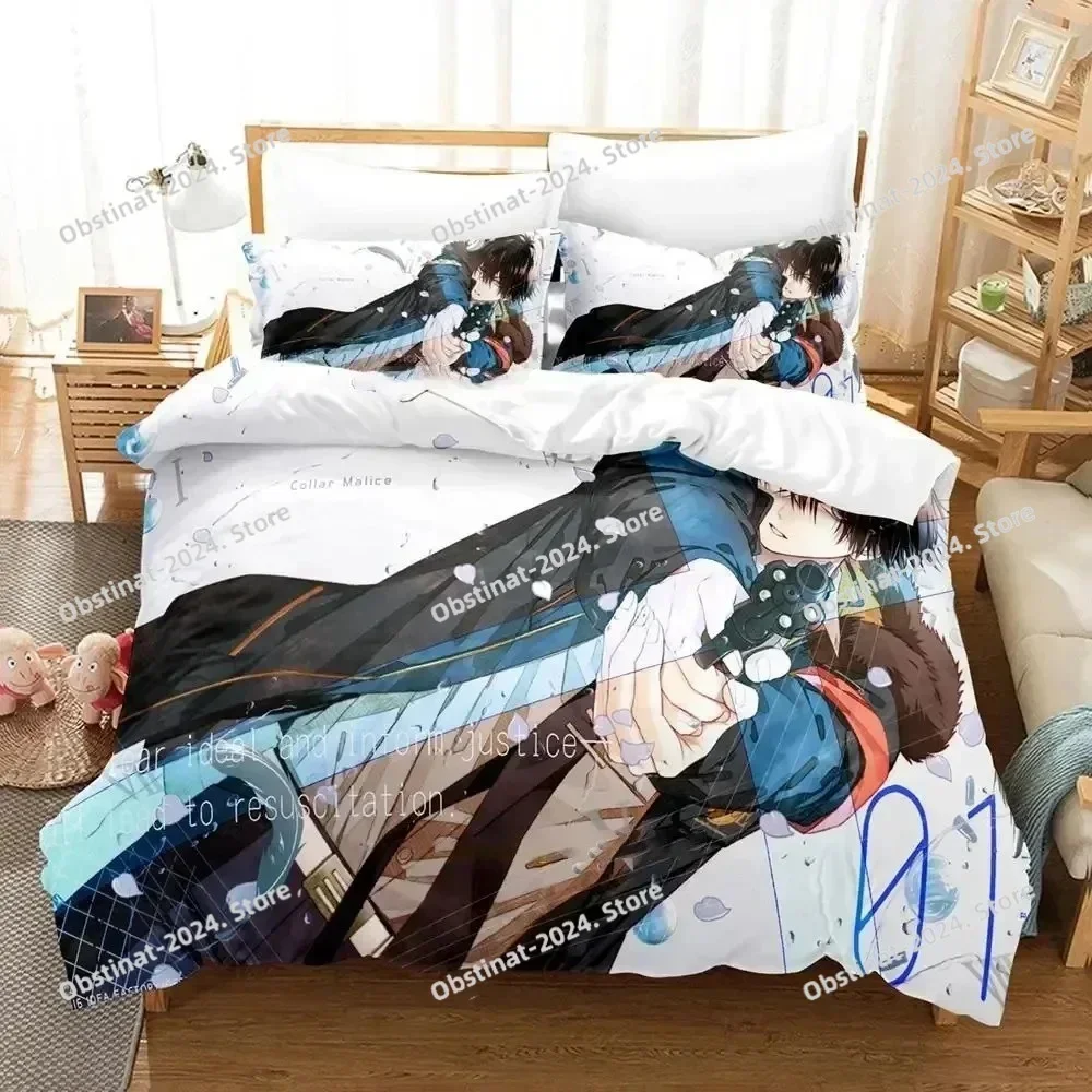 3D Anime Game Collar X Malice Bedding Set Printed single Comforter Quilt Duvet Cover Pillow Case 3 Pieces Sets Kids Adult Size