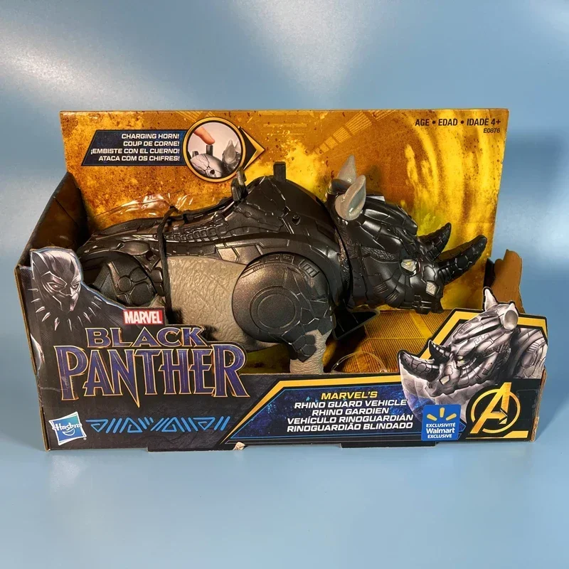 Marvel Black Panther Mechanical Rhinoceros Battle Desktop Model Ornamnets Cartoon Action Figure Home Decoration Birthday Gifts