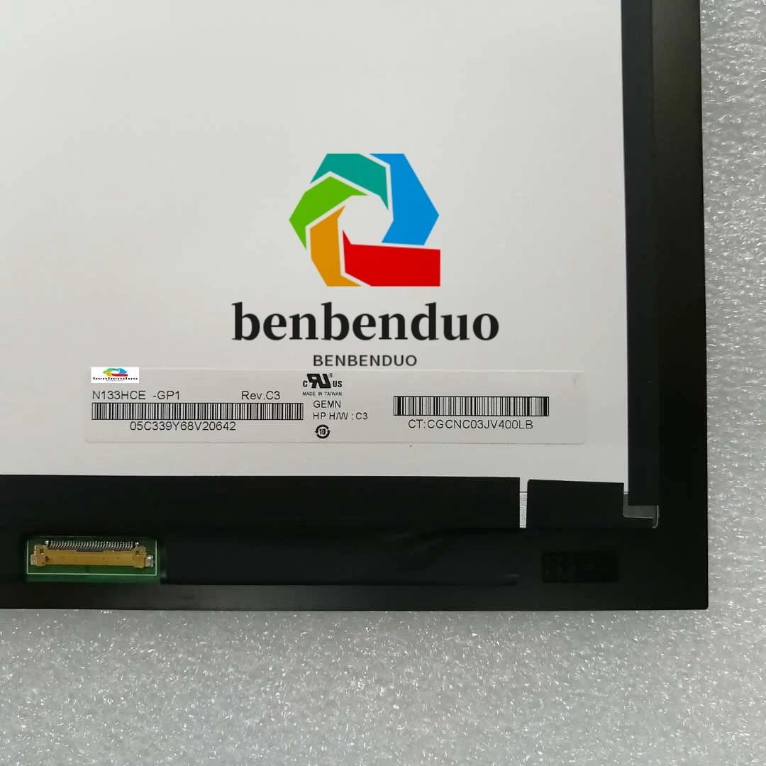 Imagem -03 - Genuine 13.3 Specpara hp X360 Spectre 13-v 13-w 13-ah Série Tela Lcd Mais Cobertura de Vidro Ltn133hl09 1920*1080 Ips