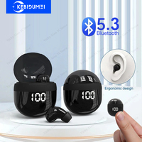 Mini Invisible Sleep Headphones TWS Bluetooth 5.3 Earphones with Mic IPX5 Waterproof Headset In-Ear Noise Reduction Earbuds