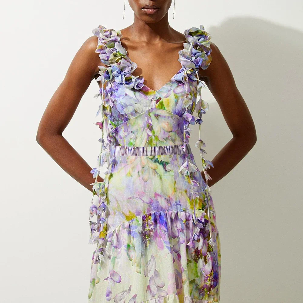 2024 수영복 신상 데칼 레이스업 분위기 있는 페어리 스타일 원피스 수영복 세트 여성 핫 아이템