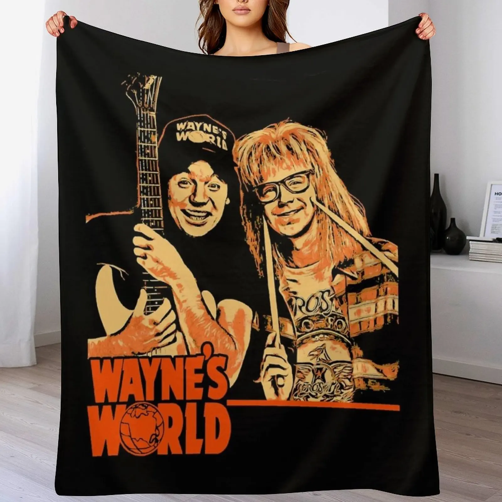 

Why Everything You Know About Wayne's World Is A Lie Throw Blanket wednesday Hairy Blankets