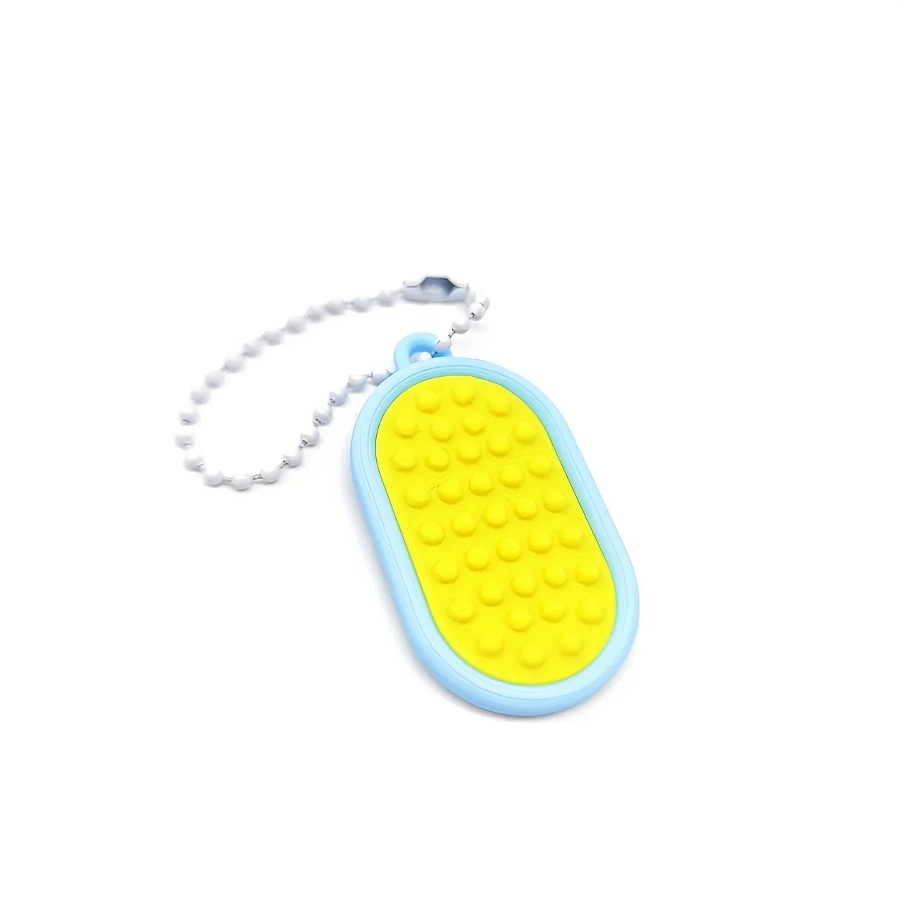 3D Printed Finger Fidget Massager Key Chain Portable Hand Pressure Relief Sensory Massage Toy for Adults Stress Anxiety Relief