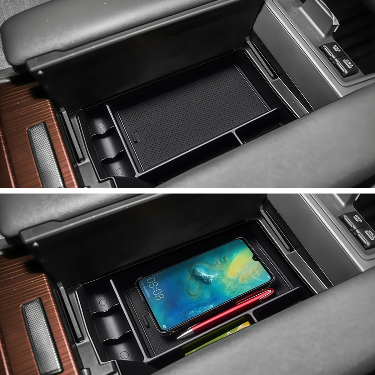 For Toyota Sienna XL40 2021-2023 2024 2025 Car Center Console Organizer Armrest Storage Box Tray Box Car Tidying Accessories - view 3