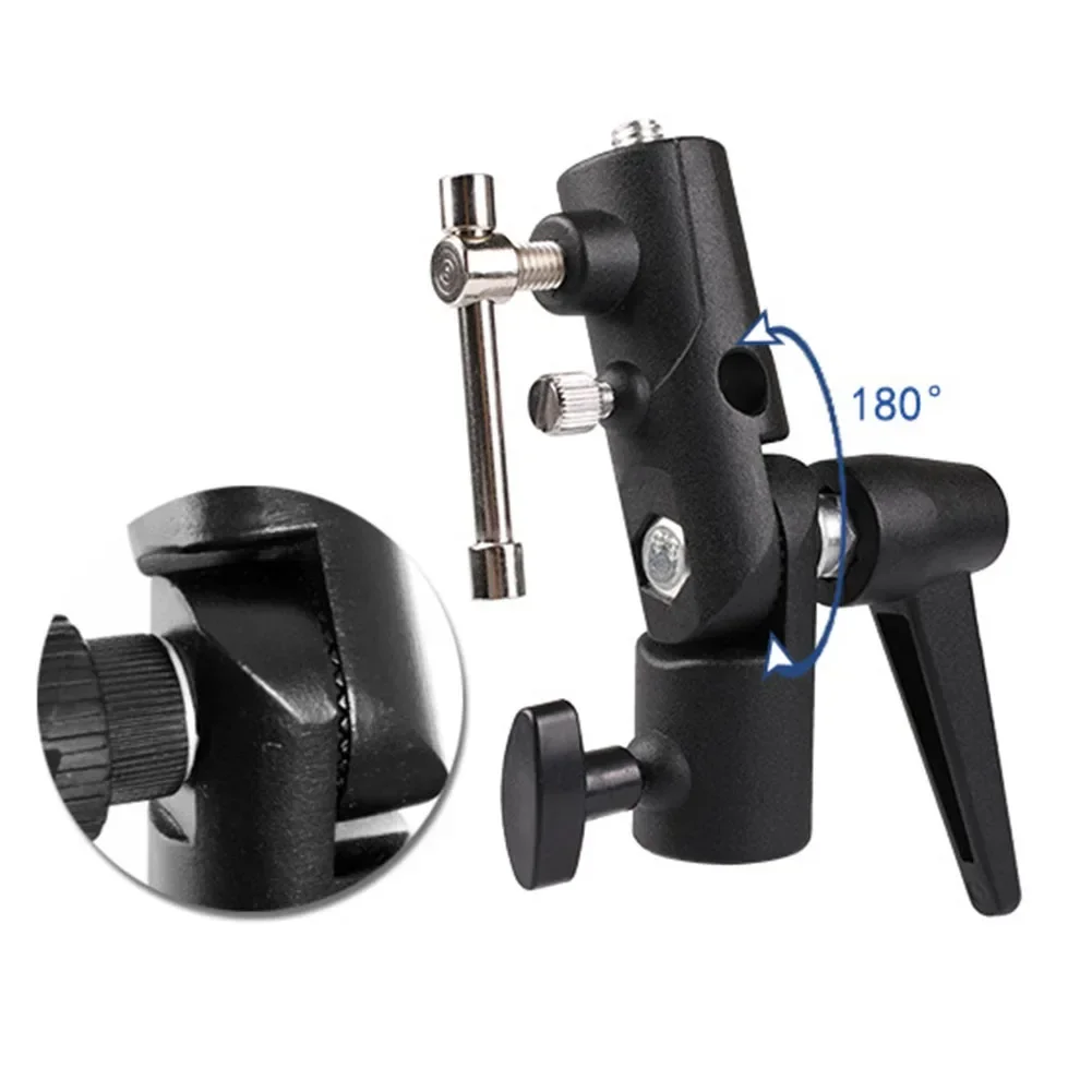 1pc Camera Flash Bracket H-Type Mount Versatile Bracket Mounts Adapter With Umbrella Softbox Holder Live Tripod Light Parts