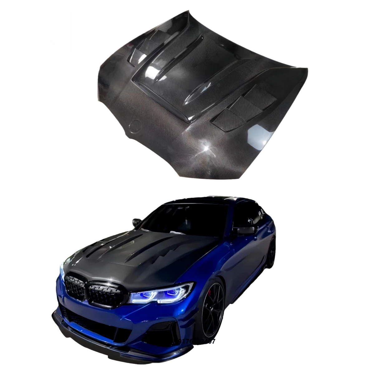 

Genuine Carbon Fiber Car Bonnet forBMW 3 Series G20 G28 MRD Style Engine Cover