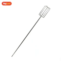 KegLand Stainless Steel Drill Stirrer/Mixer - 1/4 Inch Hex Drive (Heavy Duty) Homebrew Beer brewy Tool