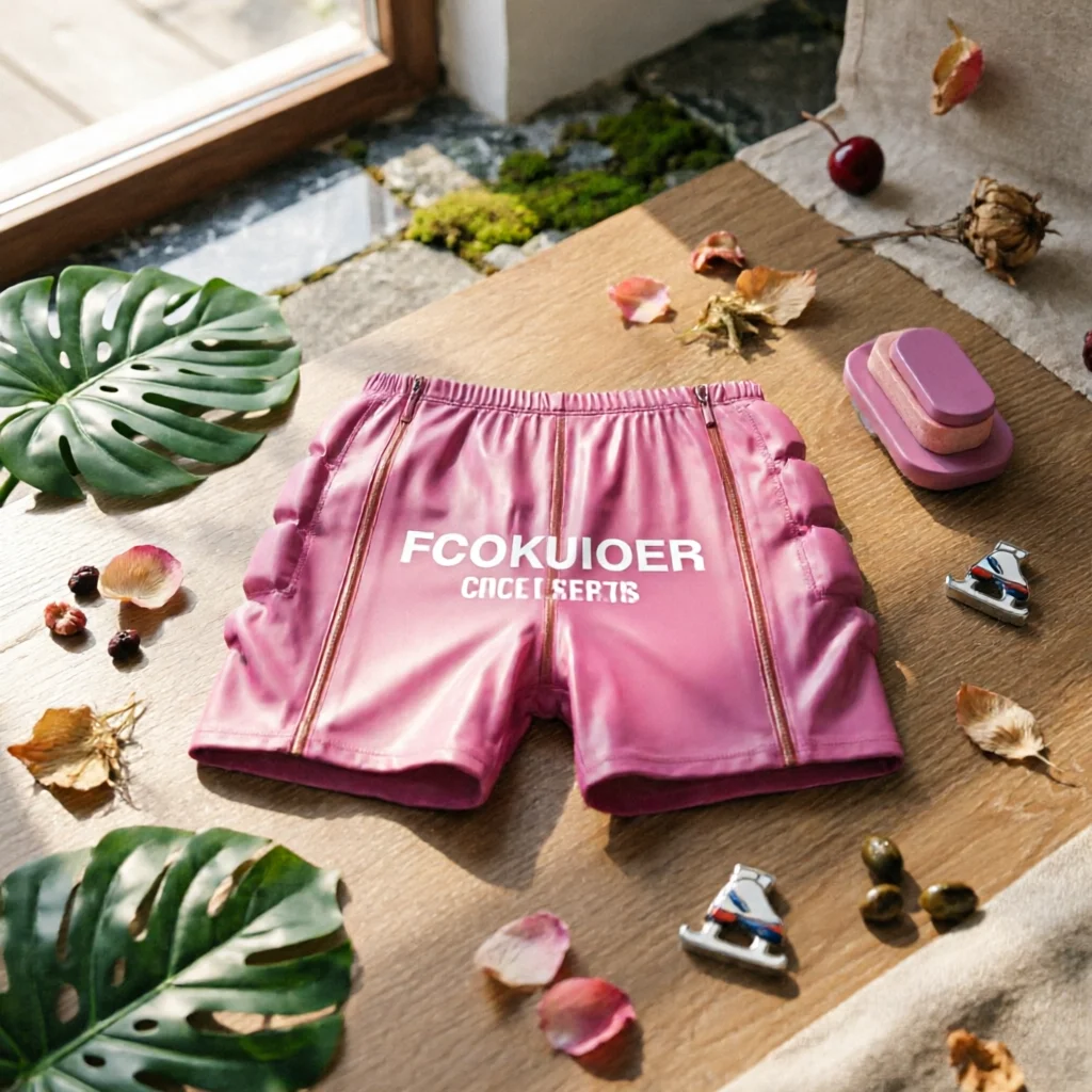 shorts-de-patinage-sur-glace-avec-panneaux-cousus-rembourres-de-securite-equipement-sportif-fermeture-eclair-sur-le-devant-vetements-de-sport-respirants