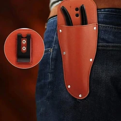 Garden Pruner Sheath Garden Pruner Protective Case PU Leather Holster Protective Cover Scabbard for Gardening Tools Plier Scisso