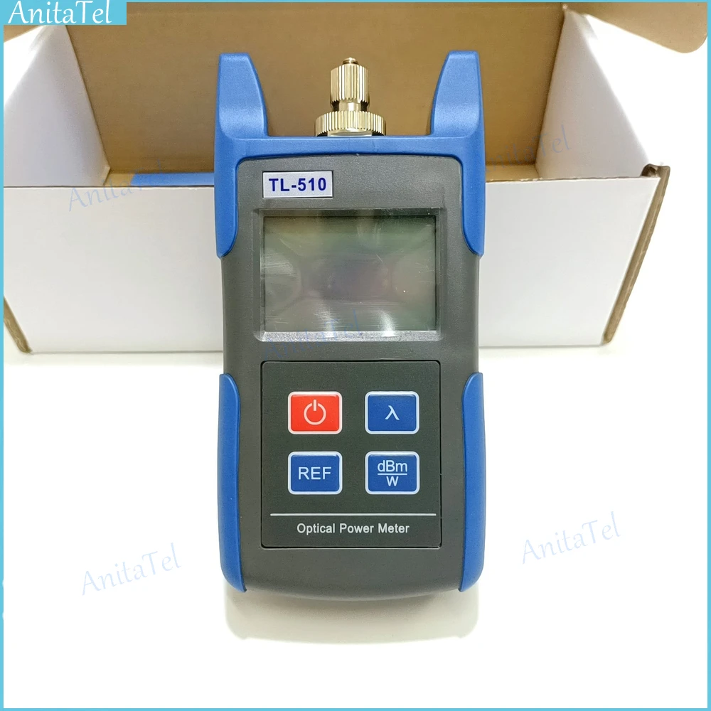 

TL510 OPM Handheld Fiber Optical Power Meter Fiber Optic Cable Tester TL510A -70~+10dBm or TL510C -50~+26dBm FC SC ST Connector