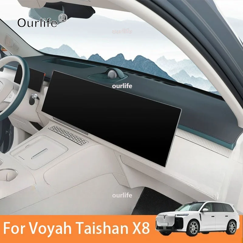 For Voyah Taishan X8 2026 Car Dashboard Anti-Glare Mat Non-Slip Heat Insulation UV Ray Blocking Dust Proof Interior Accessories