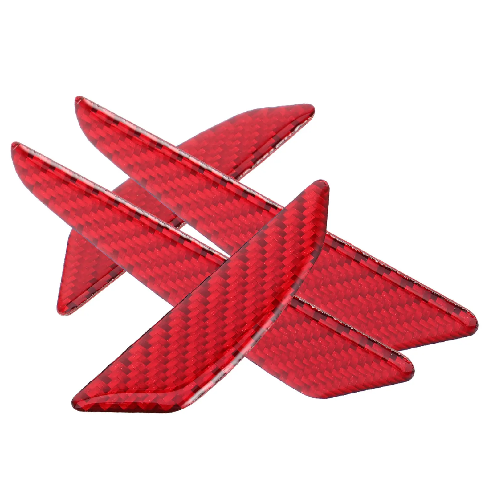 4Pcs Carbon Fiber Car Door Edge Guards Universal Anti-Collision Trim Strips Scratch Protection Door Edge Protector Bumper Guard