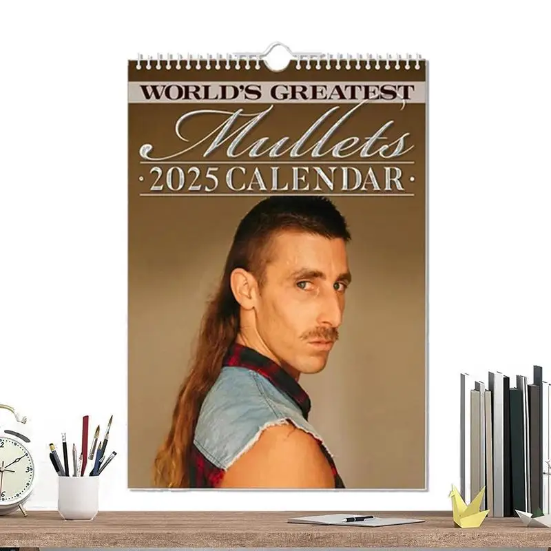 2025 Mullet Calendar The Worlds Greatest Mullets Wall Calendar New Year Planning For Family Whole Year And Daily Planner