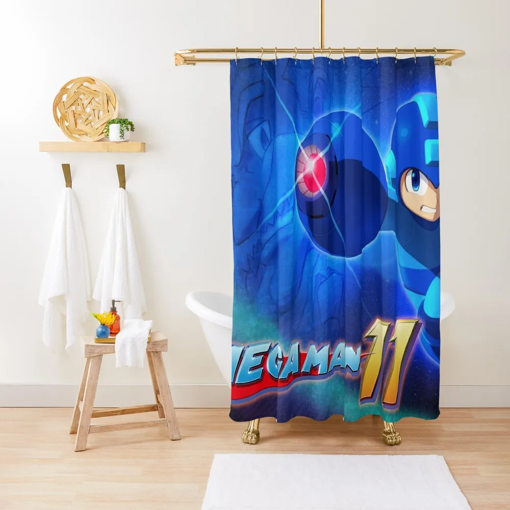 

Mega Man 11 Shower Curtain Bathroom Decor Anime Bathroom Bathroom For Shower Curtain