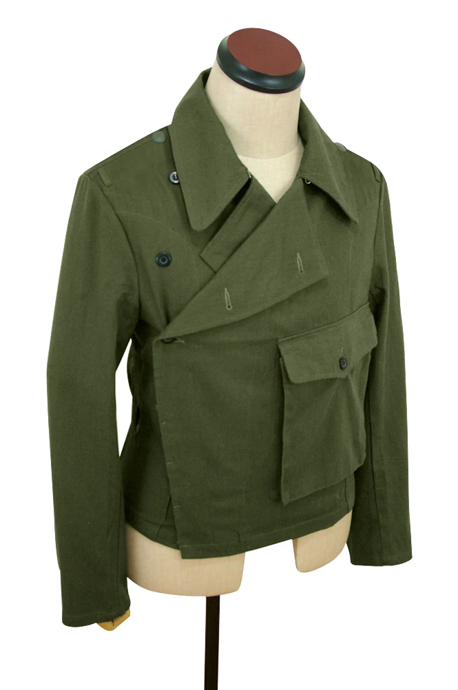 GUTE-002 WWII DAK alemán/Tropical Afrikakorps olive Heer panzer wrap/Chaqueta tipo II