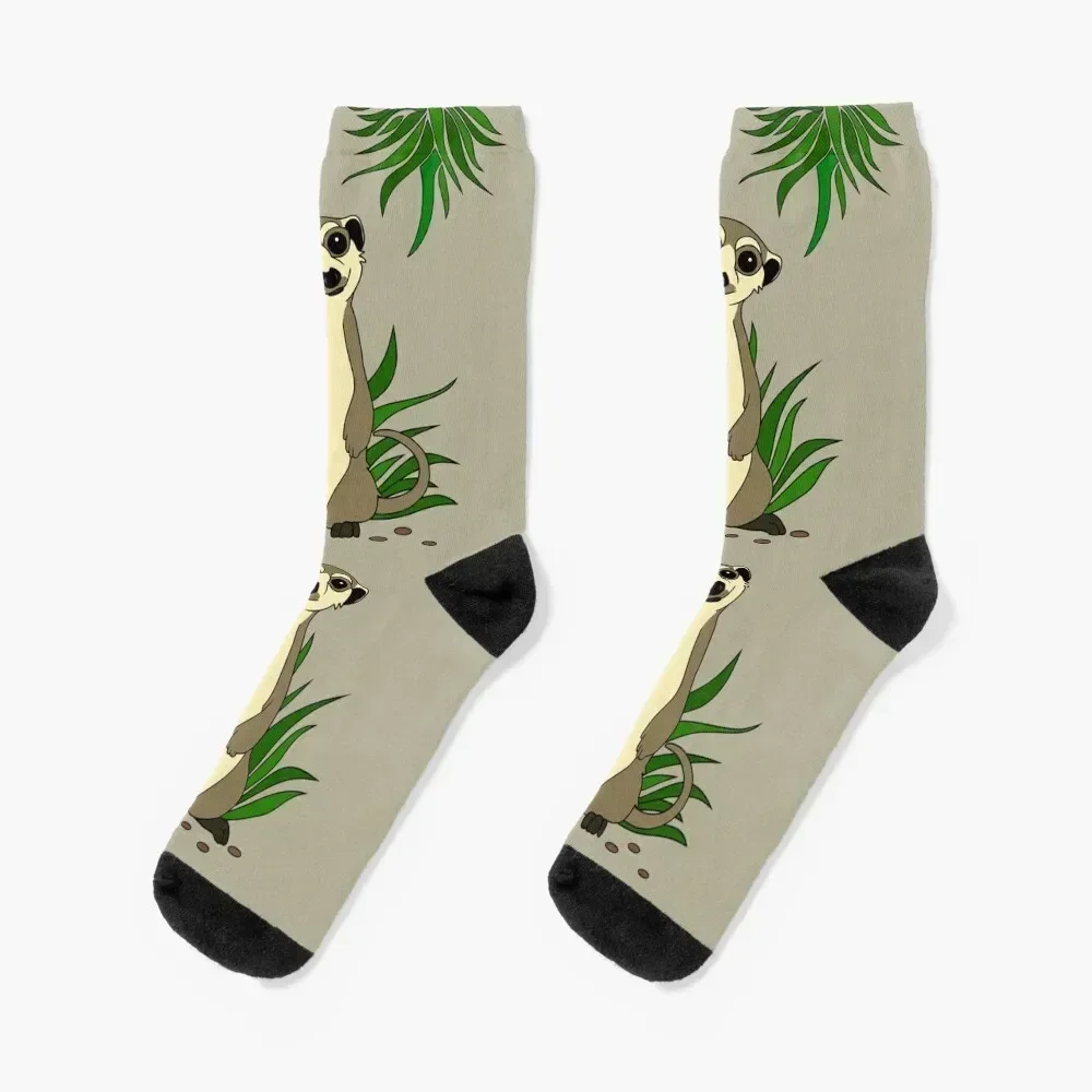 

Meerkat Socks golf basketball halloween Hiking boots Socks Men Women's