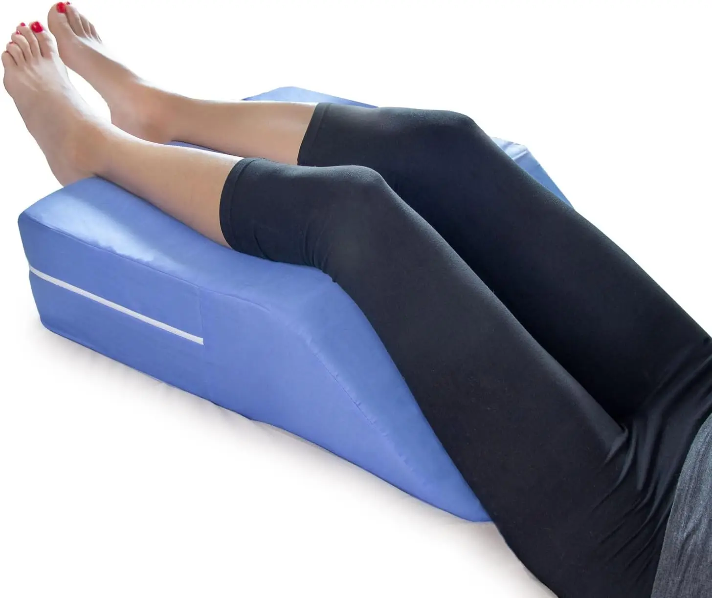 

Подушка-клин для поддержки ног, комфорта и восстановления - синяя, 24x20x6 дюймов