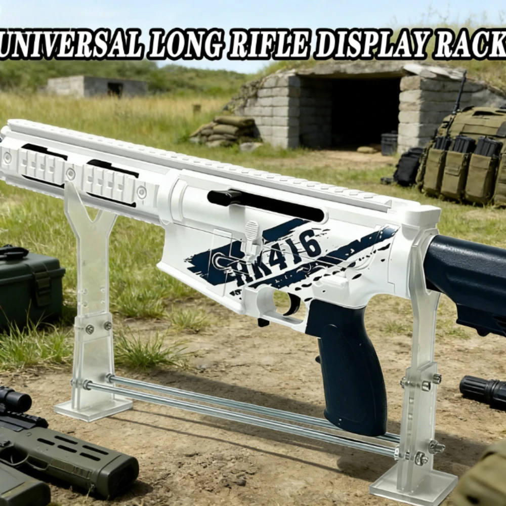 

1/2 шт. прозрачная акриловая регулируемая подставка для пистолета, 2 варианта высоты, универсальный держатель для игрушечного оружия и аксессуаров для страйкбола