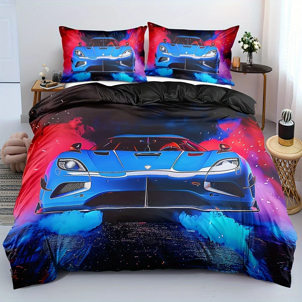 3PCS Ultra-Realistic 3D Wolf Duvet Cover Set  Vivid HD Print Soft Breathable Fabric 2 Pillowcases for Home Bedroom Bed Accessory