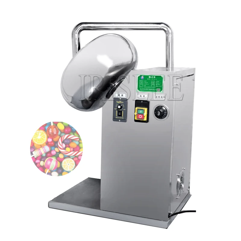 Drum Table Seed Coater Lab Nuts Sugar Polisher Machine Chocolate Candy Coater Machine