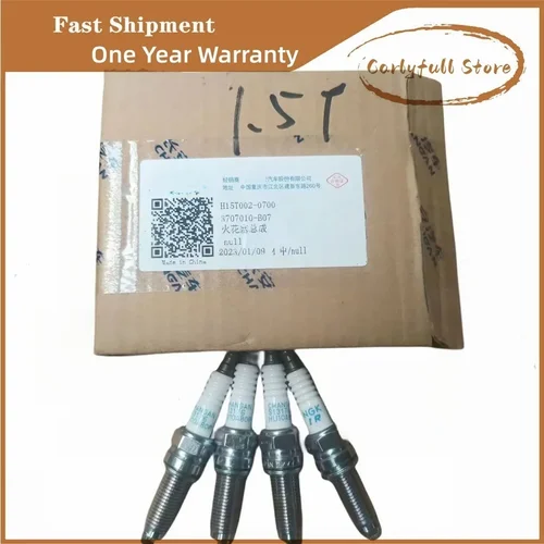 Imagen 1 del producto Original 3707010 -B07 H15t002-0700 4 piezas/vela de encendido para CHANGAN CS55/CS35/CS75/A800/CX70T 1.5T