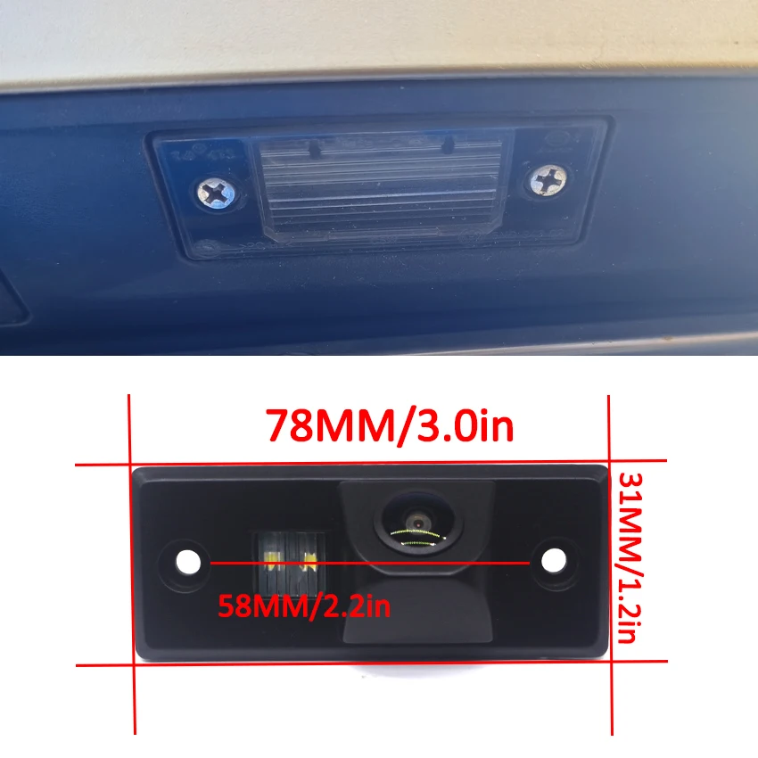 CCD HD Night Vision Car Reversing Rear View Camera Parking For Volkswagen Tiguan 2007~2014 For Volkswagen Touareg 2002~2010