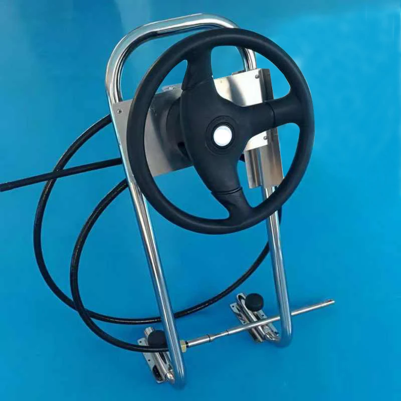 

STLF Inflatable Boat Sports & Entertainment Console Stainless Steel Mechanical Steering System Central Console