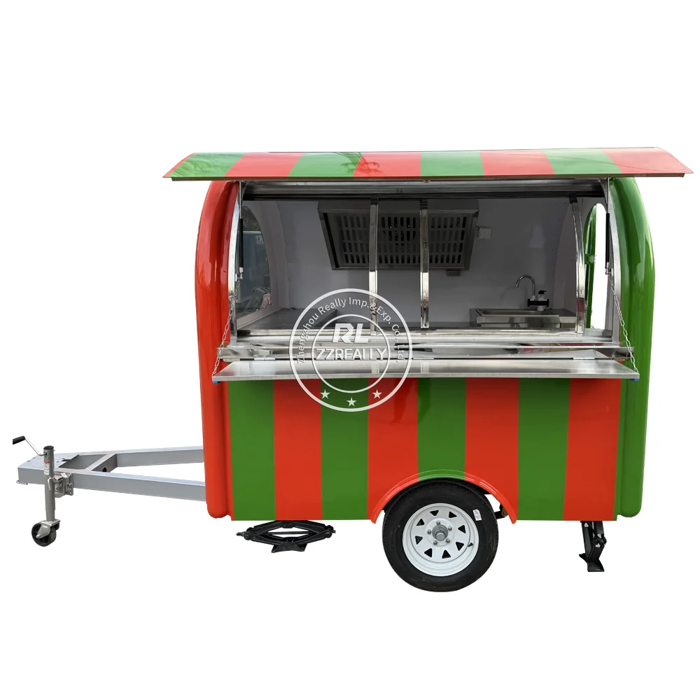 مقطورة طعام مخصصة شاحنة كشك طعام متنقلة مقطورة مطبخ متنقلة لعربة همبرغر شاحنة الوجبات السريعة مع شهادة DOT