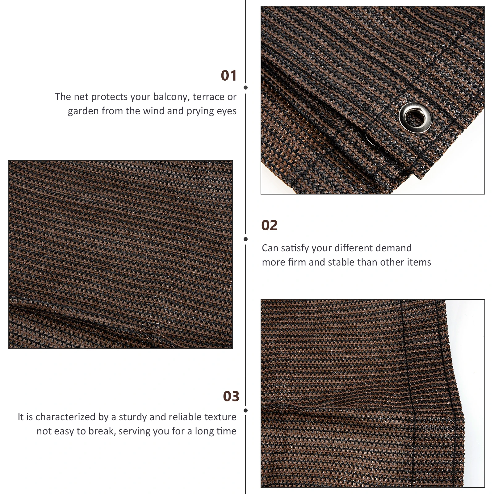 

1pcs Premium Sunshade Net UV Protection Mesh for Balcony Garden Outdoor Windproof Heat Resistant Durable Shading Cloth Strong PE
