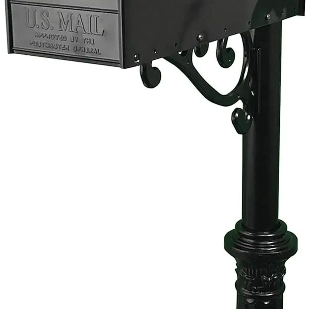 

Черный алюминиевый почтовый ящик Corinthia с адресной табличкой, номерами дома и шариковым наконечником