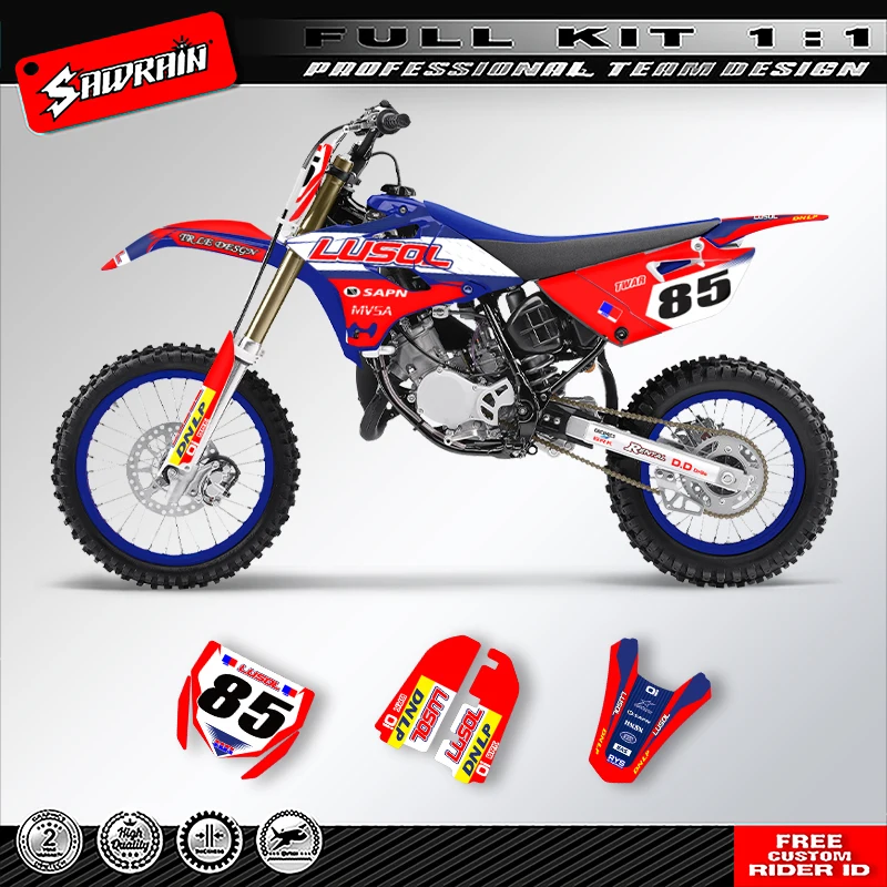 

Комплект графических наклеек Sawrain Racing для Yamaha YZ85 2015-2021 008