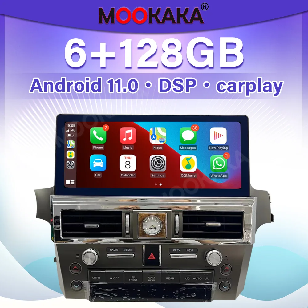 

Автомобильный радиоприемник Carplay 2 Din на Android 12 для Lexus GX400 GX460 2010-2022 с GPS-навигацией, мультимедийный плеер с сенсорным экраном, головное устройство DSP