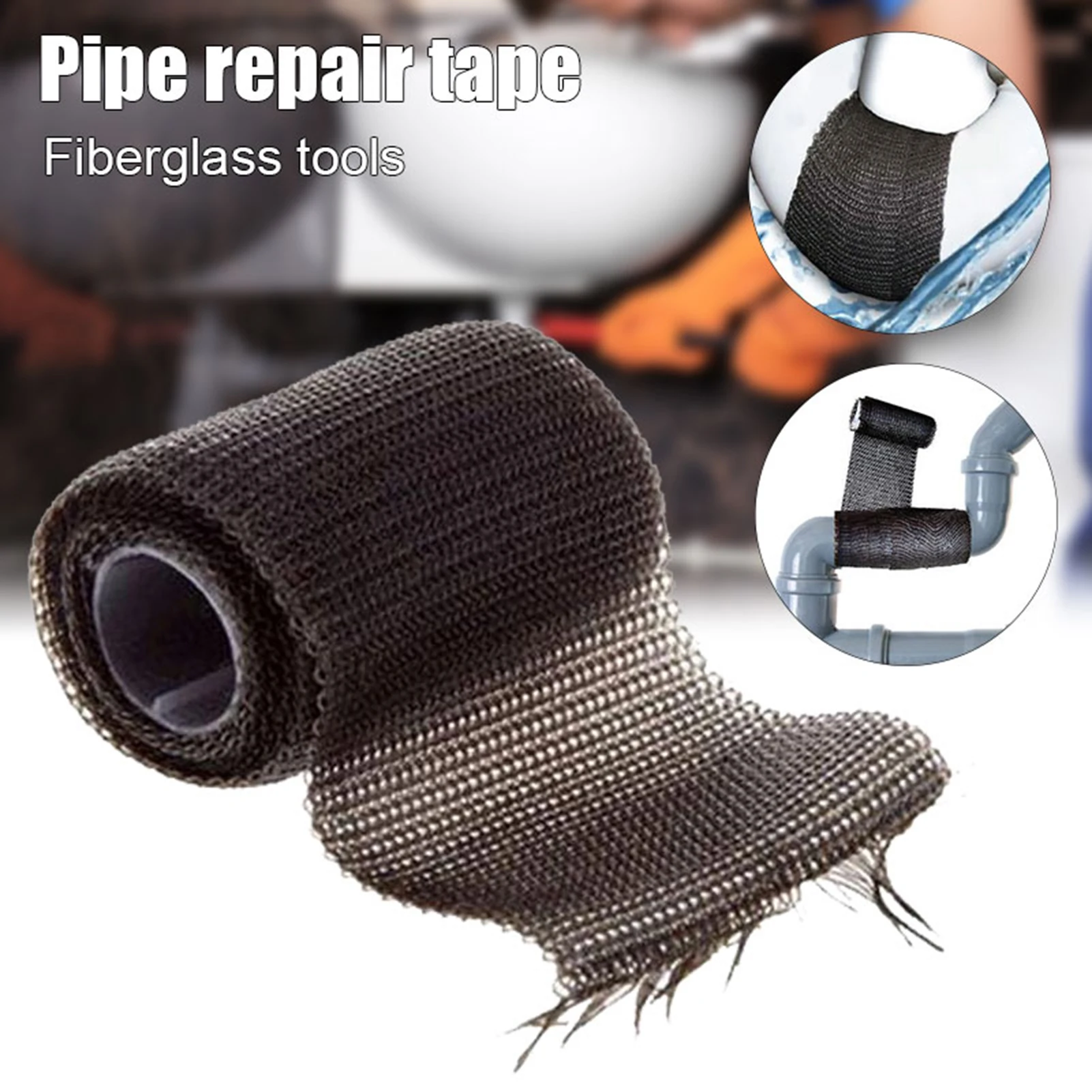 Automobile Pipe Break Repair Wrap Roll Waterproof Tubes Repairing Tape for Wood Plastic Metal Surfaces