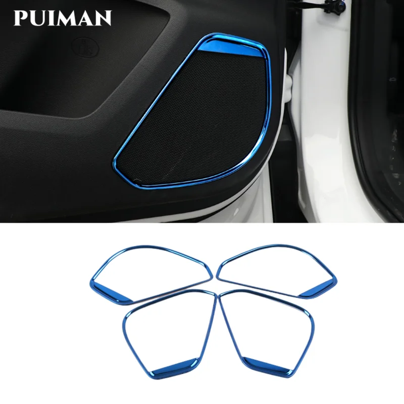 

For Changan CS35 Plus interior Door speaker cover decoration Car Tweeter Frame trim Mouldings accessories parts 2018 2019 2020