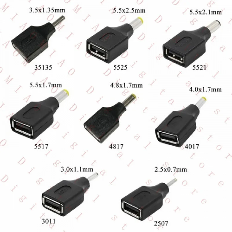 RY  USB A to DC Power Adapter Charging Convertor Adaptor Connector for Laptops
