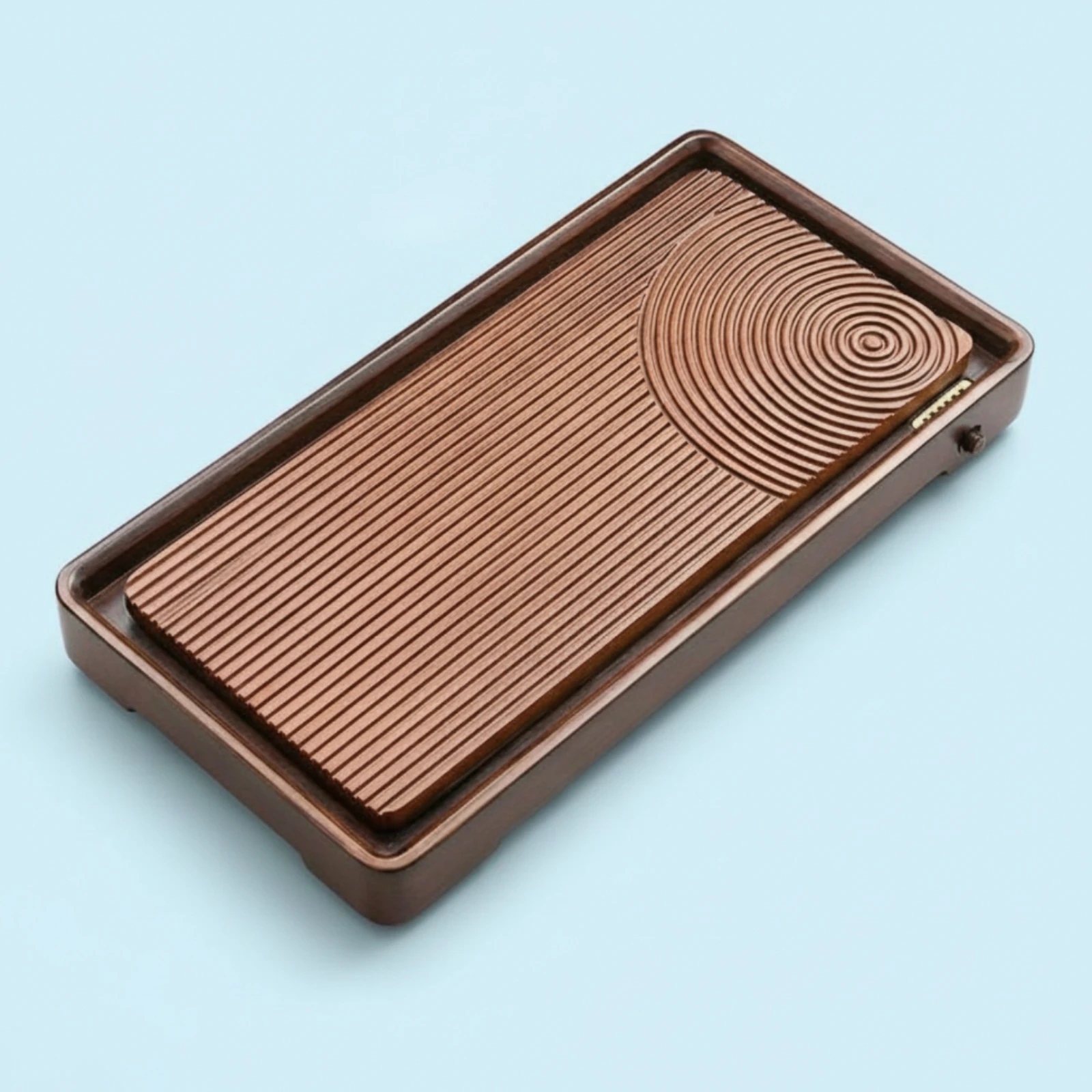 

Gongfu Tea Tray Thickened Bamboo Tea Tray Houseware Modern Simple Polished Polished Surface