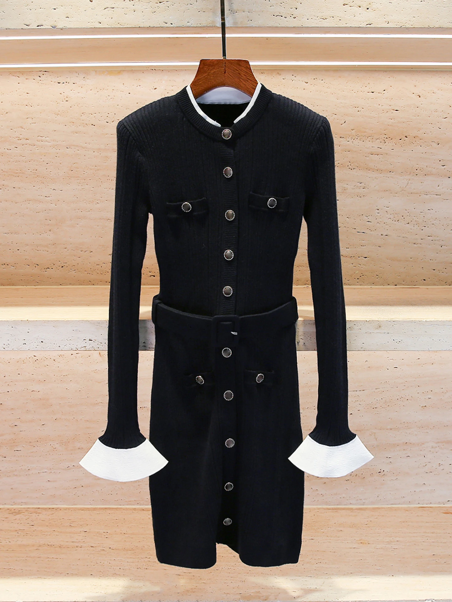 High Waist Knitted …